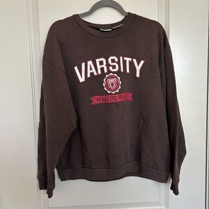 Aeropostale Varsity Men's Brown Sweater